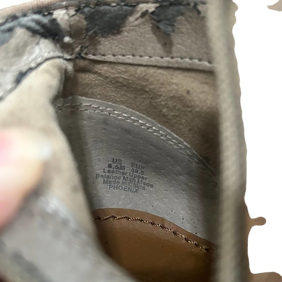 Sam Edelman Pheonix Leather Taupe Ankle Boots - Picture 11 of 15